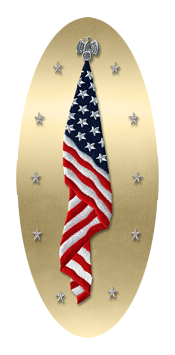 DG5000-550-GD Flag At Rest Gold